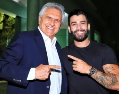 Ronaldo Caiado e Gusttavo Lima juntos