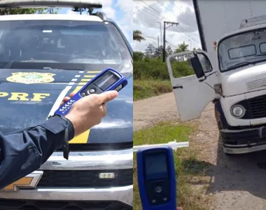 Homem estava dirigindo um caminhão branco