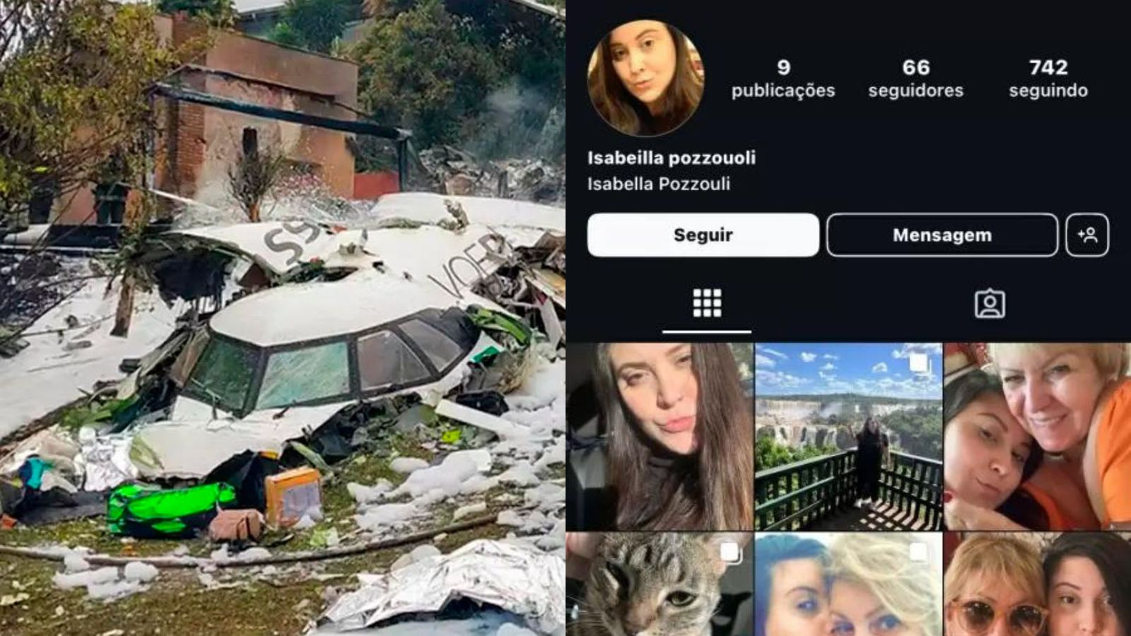 Mais de 10 perfis foram criados em menos de 24h com fotos da vítima Isabella Pozzuoli