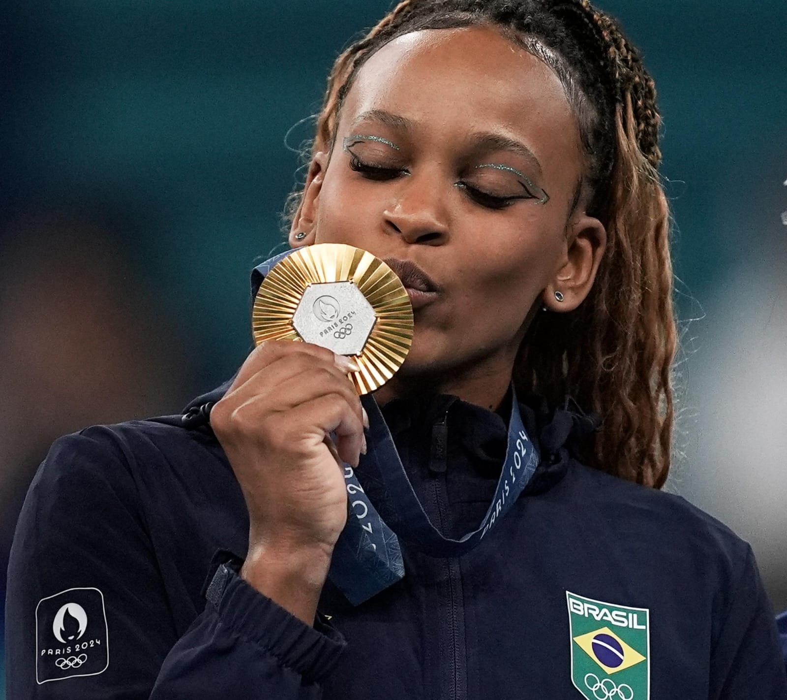 Rebeca Andrade foi medalhista de ouro no solo