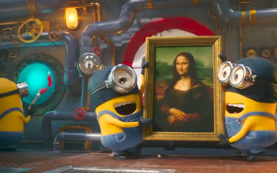 Minions roubaram 'Mona Lisa' do Louvre em vídeo exibido no evento