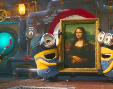 Minions roubaram 'Mona Lisa' do Louvre em vídeo exibido no evento