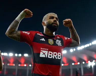 Gabigol e sua comemoração icônica