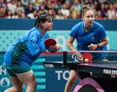 Danielle Rauen e Bruna Alexandre são catarinenses e conquistaram a medalha de bronze