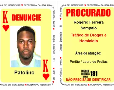 'Patolino' estava no Baralho do Crime da SSP