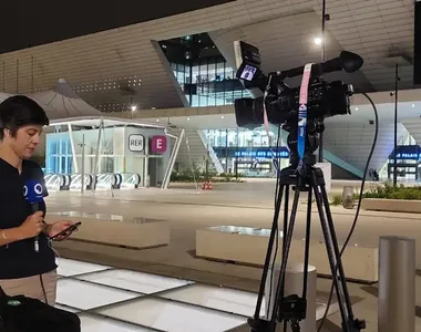 A situação ocorreu durante entrada ao vivo