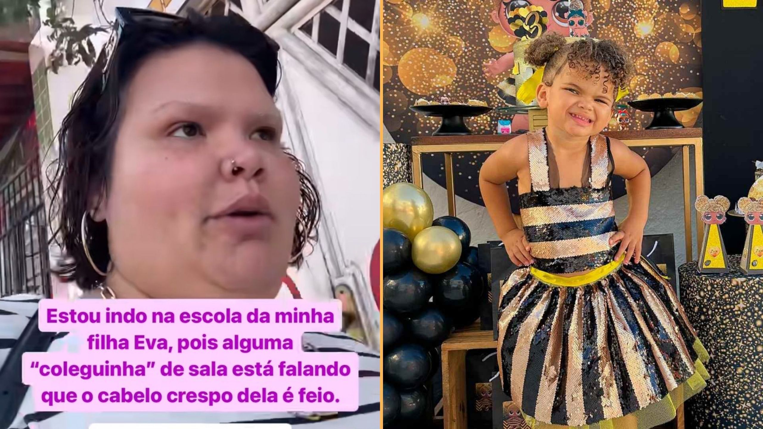 Eva, de 4 anos, é a filha caçula de Thais Carla e o influencer Israel Reis