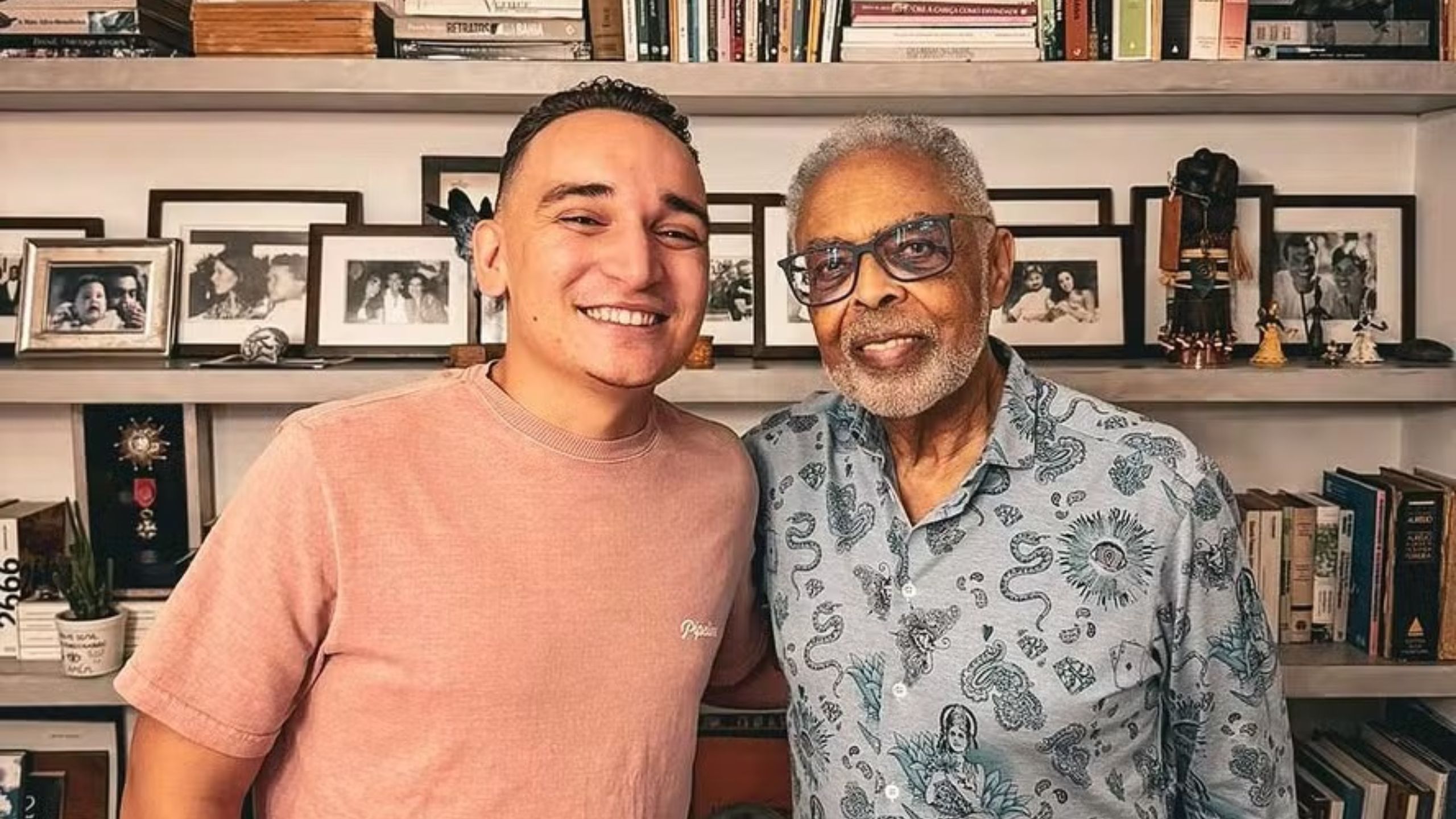 João Gomes e Gilberto Gil trocaram várias ideias durante o encontro