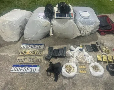 Homem foi preso com 61 kg de maconha e munições