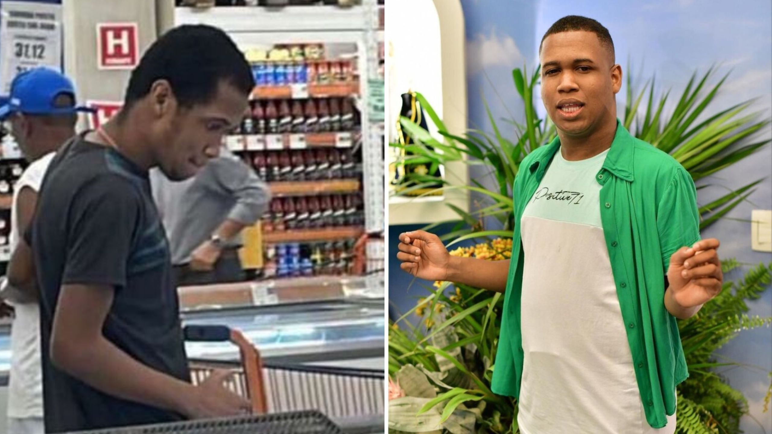 Gabriel Randal é visto em supermercado