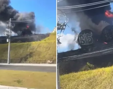 Incêndio aconteceu nesta segunda-feira (16)