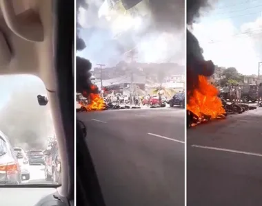 Avenida Bonocô está com trânsito congestionado