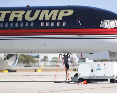 Avião de Trump precisou ser desviado para Bozeman