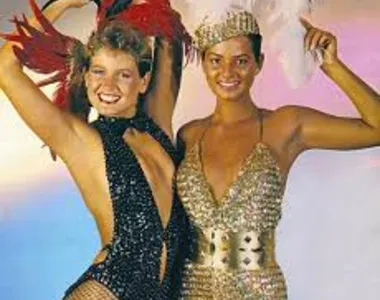 Xuxa e Luíza Brunet na juventude