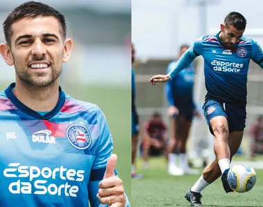 Acevedo treinou em campo com o elenco do Bahia novamente