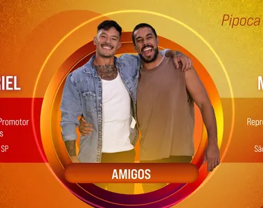 Amigos Gabriel e Maike, ambos de 30 anos, são os mais novos anunciados na pipoca do Big Brother Brasil 25