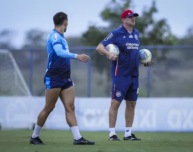 Treino do Bahia comandado por Rogério Ceni nesta quinta-feira (3)