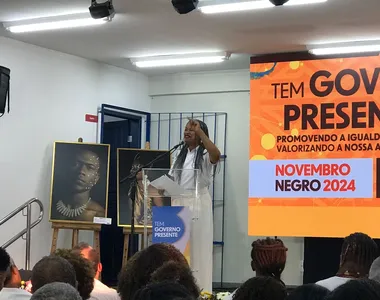 Olívia Santana participou do evento de lançamento do Novembro Negro