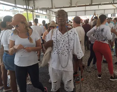 Edmundo de Jesus, de 60 anos, frequenta a festa há cerca de 30 anos