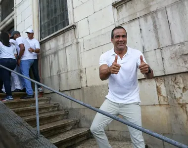 Bruno esteve presente no cortejo da Lavagem do Bonfim