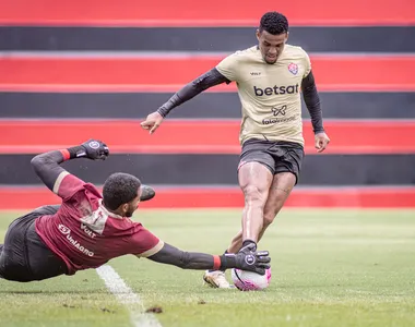 Preparação do Vitória para encarar o Fortaleza