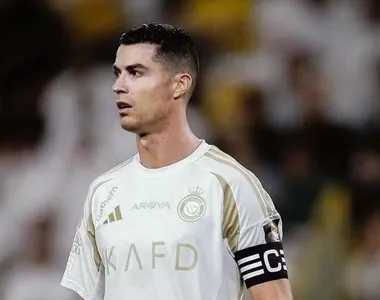 Cristiano Ronaldo em campo, na derrota do Al Nassr