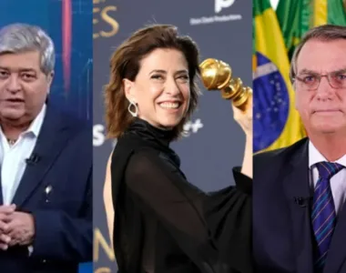 Datena comparou Fernanda Torres a Jair Bolsonaro