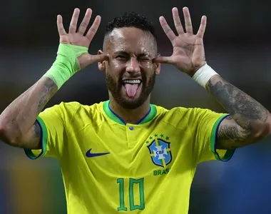 Neymar em ação pela Seleção Brasileira