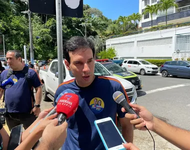 O deputado federal Leo Prates durante votação