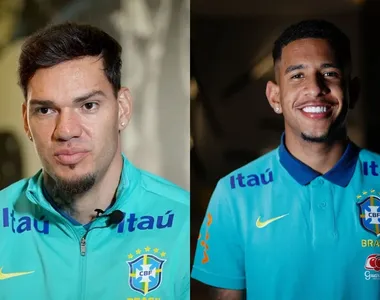 Jogadores do Manchester CIty, Ederson e Savinho se encontram na Seleção Brasileira