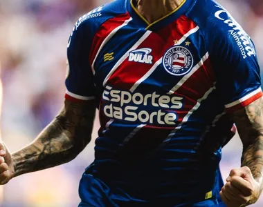 Esportes da Sorte estampa a frente da camisa do Bahia