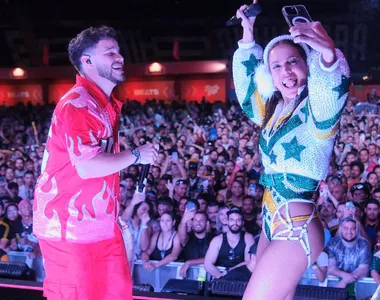 Anitta durante o evento em Ribeirão Preto