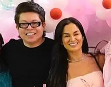 Ex-casal foi fotografado em festa de aniversário da filha