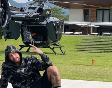 Neymar e seu helicóptero Airbus BK 117 D-2