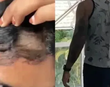 Estudante cortou parte do cabelo da jovem