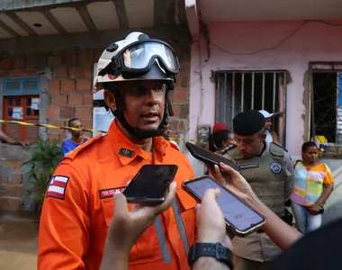 Tenente Coronel Jadilson Merces, do Corpo de Bombeiros, responsável pela operação