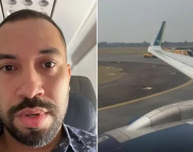 Apesar do susto, Gil voltou para atualizou os seguidores que já tinha conseguido trocar de aeronave