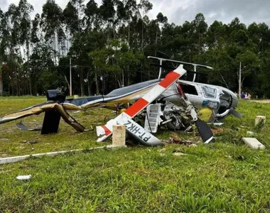 Um idoso de 80 anos estava entre os passageiros da aeronave