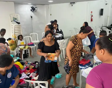 Igreja está servindo como ponto de coleta para arrecadação