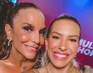 Ivete e Lore são comadres