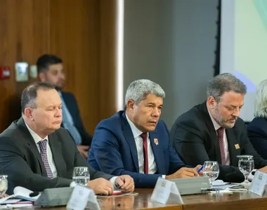 Governador Jerônimo Rodrigues durante reunião em Brasília