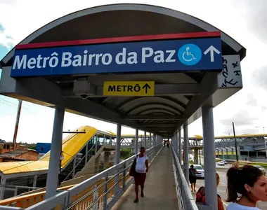 Situação aconteceu no banheiro da estação de metrô do Bairro da Paz, em Salvador