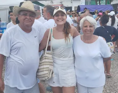 Renato, Mayara e Eliane, turistas de São Paulo