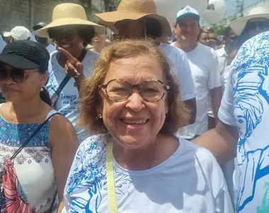 Lídice participou do cortejo da Lavagem do Bonfim