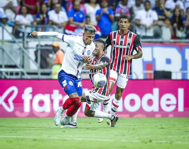 Luciano Rodríguez atuando pelo Bahia, no Campeonato Brasileiro