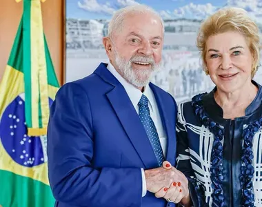 Marta Suplicy ao lado do presidente Lula