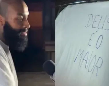 Nego Di escreveu frase em camisa