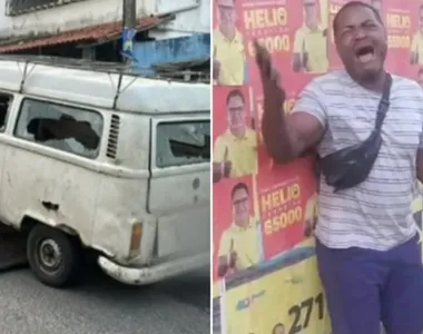 Kombi estava em péssimo estado e por isso foi levada pelos agentes