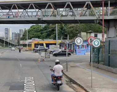 Avenida Antônio Carlos Magalhães, onde acontece o protesto