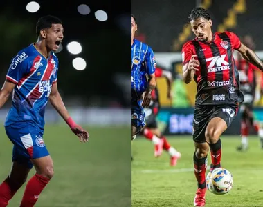 Erick Pulga, do Bahia, e Fabri, do Vitória